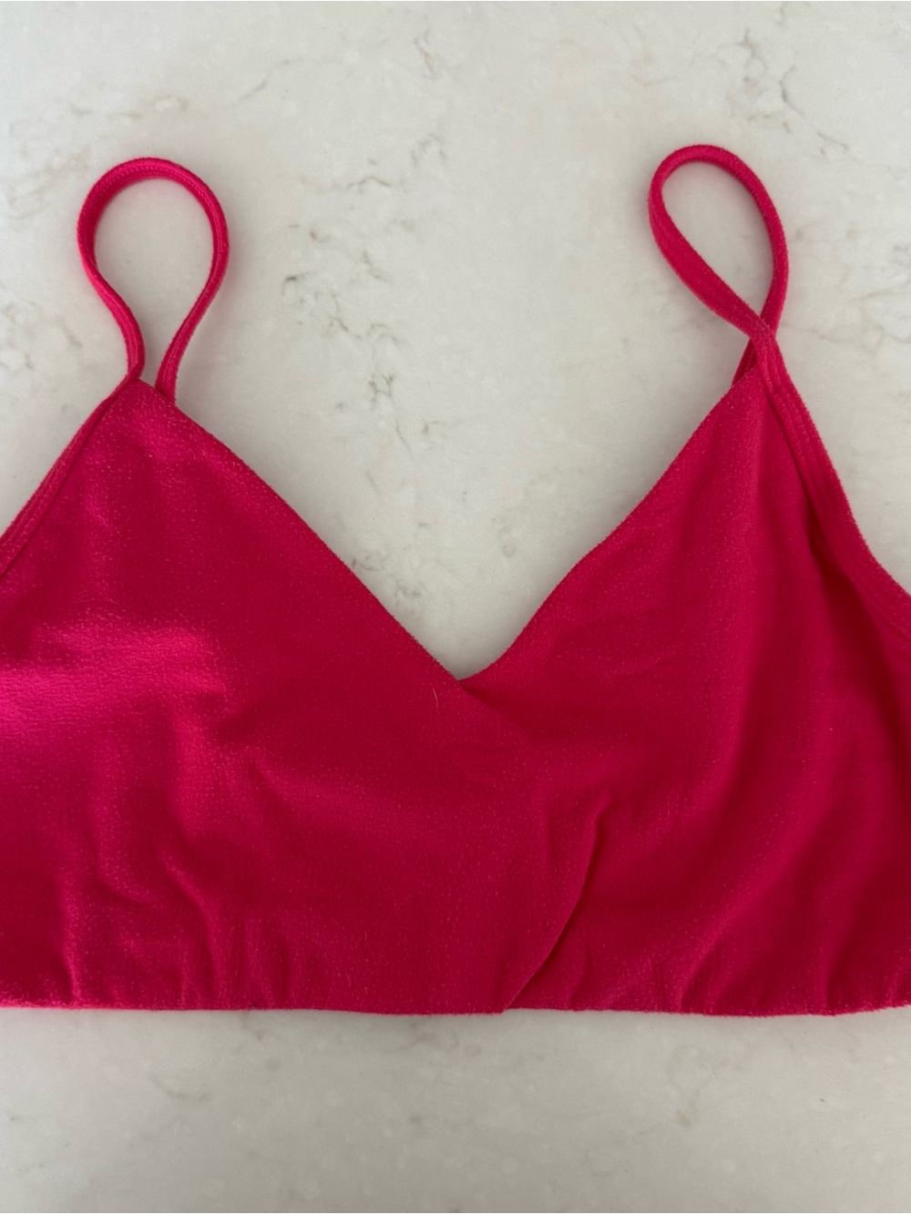 Aritzia Bright Hot Pink Bralette with Thin Straps